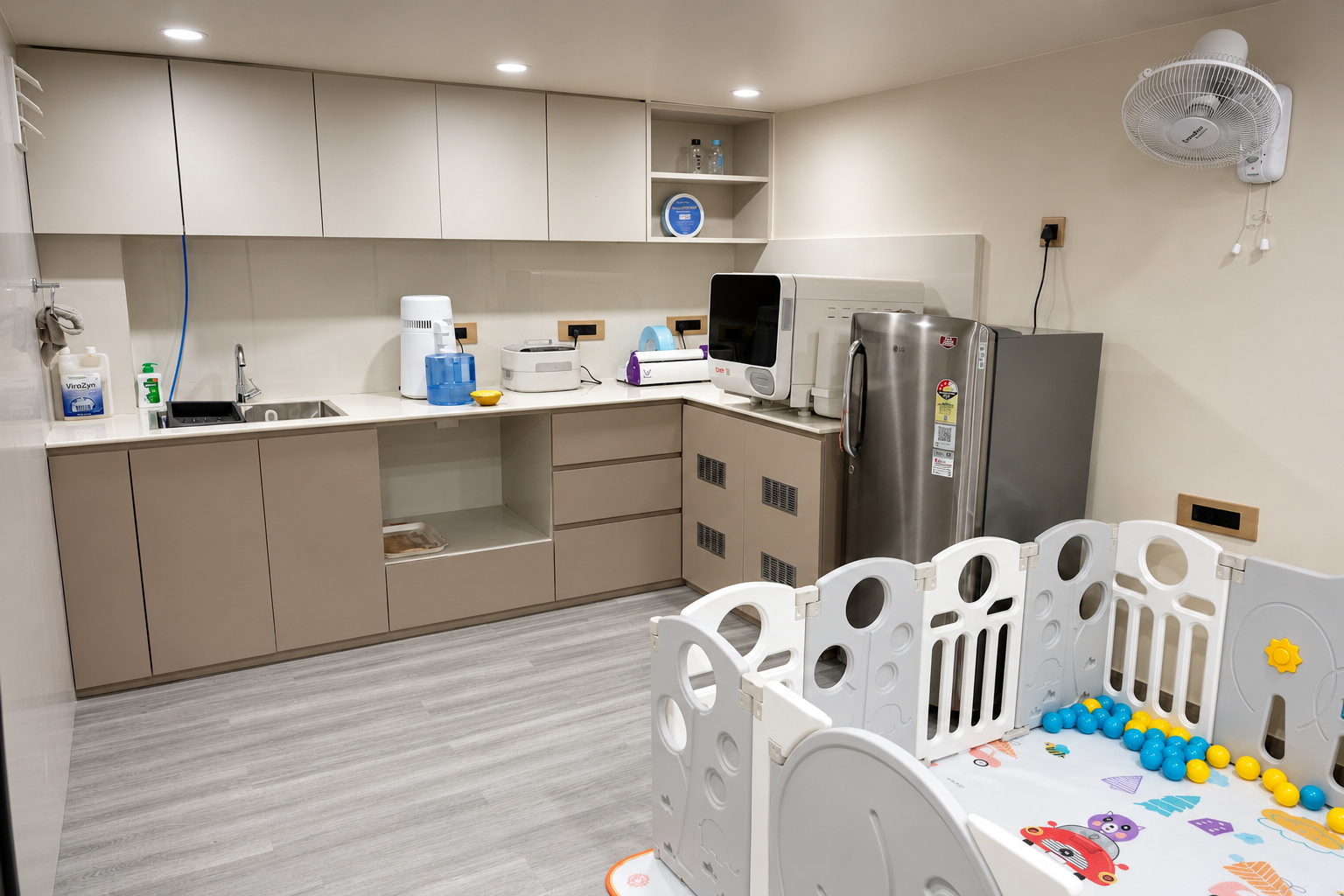 Pristine Dental sterilisation room