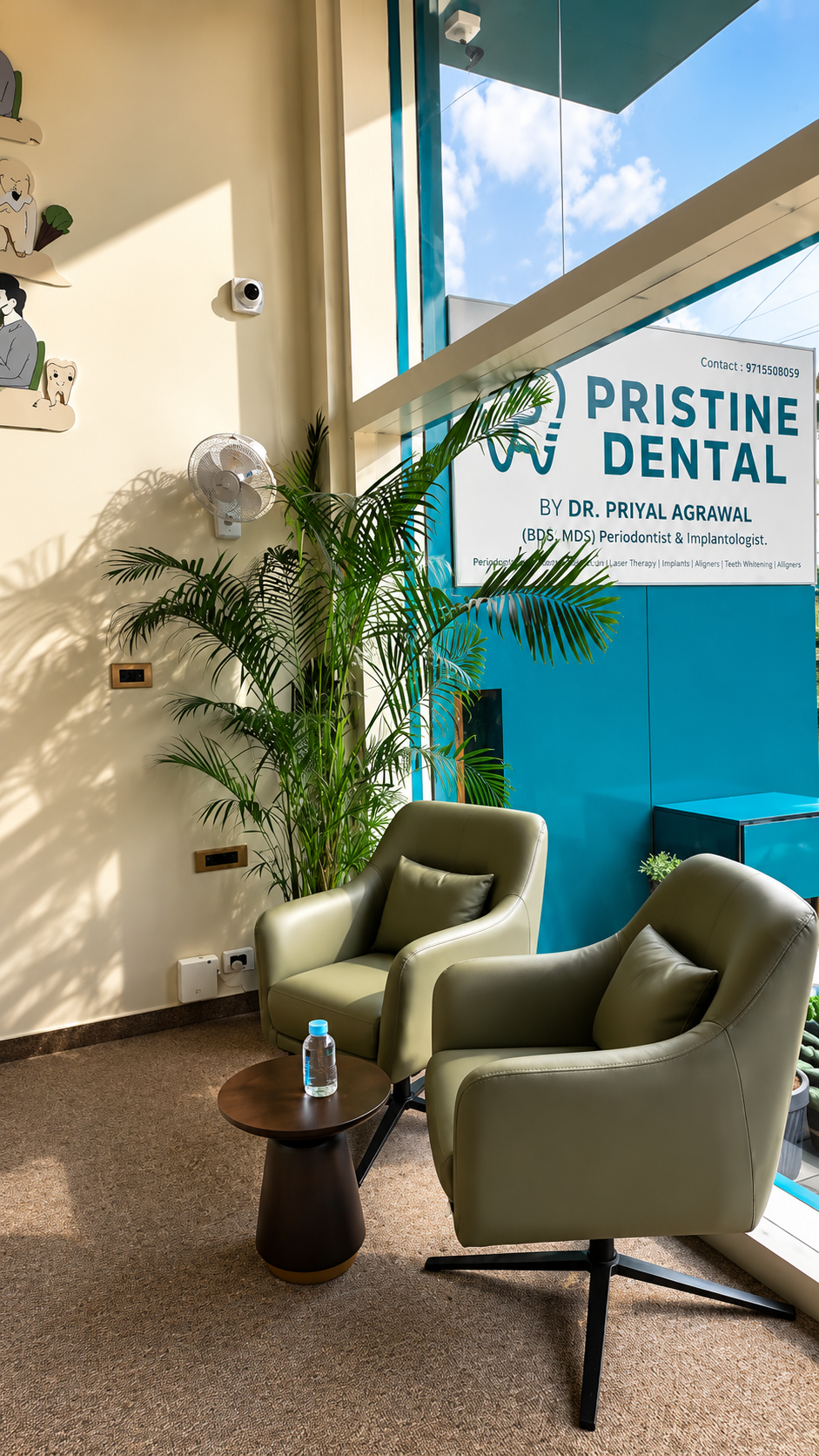 Pristine Dental waiting lounge
